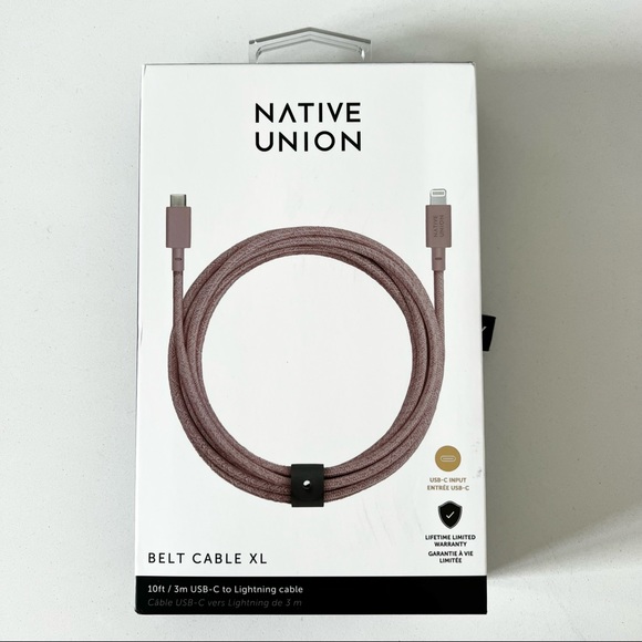 Native Union Belt Cable XL - 10ft Ultra-Strong Reinforced Durable USB-C to Light - Picture 6 of 9